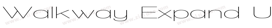 Walkway Expand UltraBold字体转换